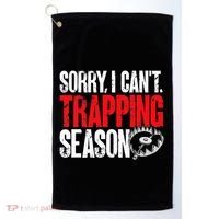 retro  Trapper sorry, i can't trapping season  Golf Towel thumb 0