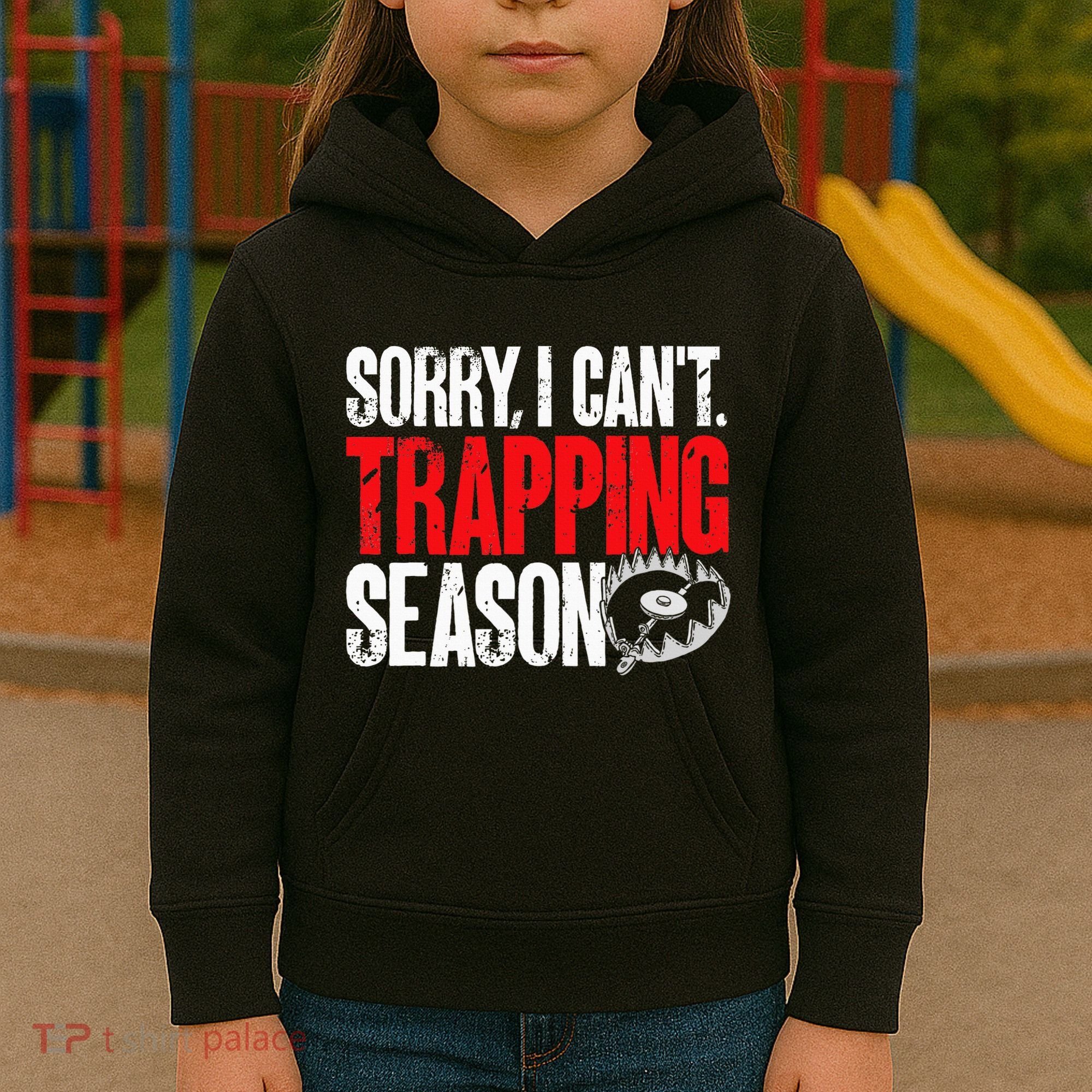 retro  Trapper sorry, i can't trapping season  Kids Hoodie