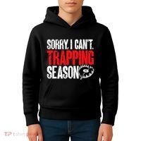 retro  Trapper sorry, i can't trapping season  Kids Hoodie thumb 4
