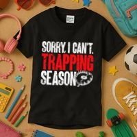 retro  Trapper sorry, i can't trapping season  Kids T-Shirt thumb 3