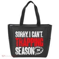 retro  Trapper sorry, i can't trapping season  Tote Bag thumb 0