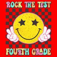 Rock The Staar Test Testing Day Smile Face Groovy Teacher  Santa Hat thumb 1