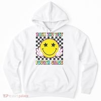 Rock The Staar Test Testing Day Smile Face Groovy Teacher  Hoodie thumb 0