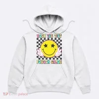 Rock The Staar Test Testing Day Smile Face Groovy Teacher  Hoodie thumb 0