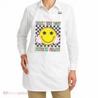 Rock The Staar Test Testing Day Smile Face Groovy Teacher  Apron thumb 2
