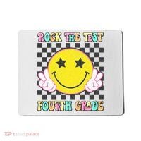 Rock The Staar Test Testing Day Smile Face Groovy Teacher  Mousepad thumb 0