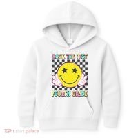 Rock The Staar Test Testing Day Smile Face Groovy Teacher  Kids Hoodie thumb 0
