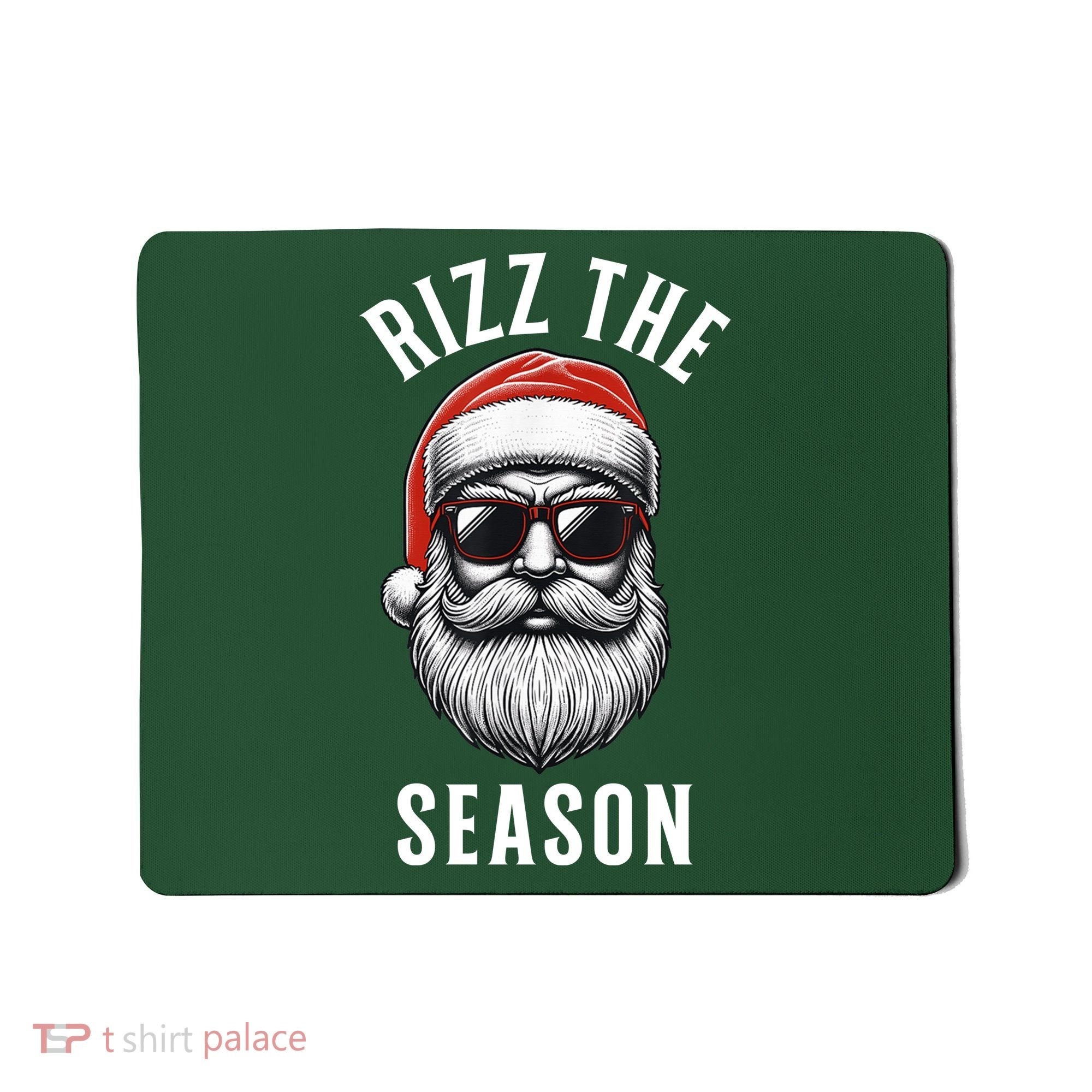 Rizz The Season Christmas Funny Santa Mousepad