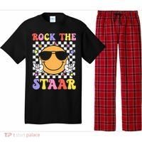 Rock The Staar Test Testing Day Smile Face Groovy Teacher  Pajama Set thumb 0