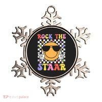 Rock The Staar Test Testing Day Smile Face Groovy Teacher  Ornament thumb 0