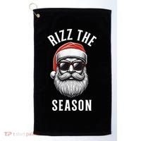 Rizz The Season Silly Christmas Funny Santa Golf Towel thumb 0