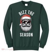 Rizz The Season Silly Christmas Funny Santa Sweatshirt thumb 0