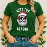 Rizz The Season Silly Christmas Funny Santa Women's T-Shirt thumb 2