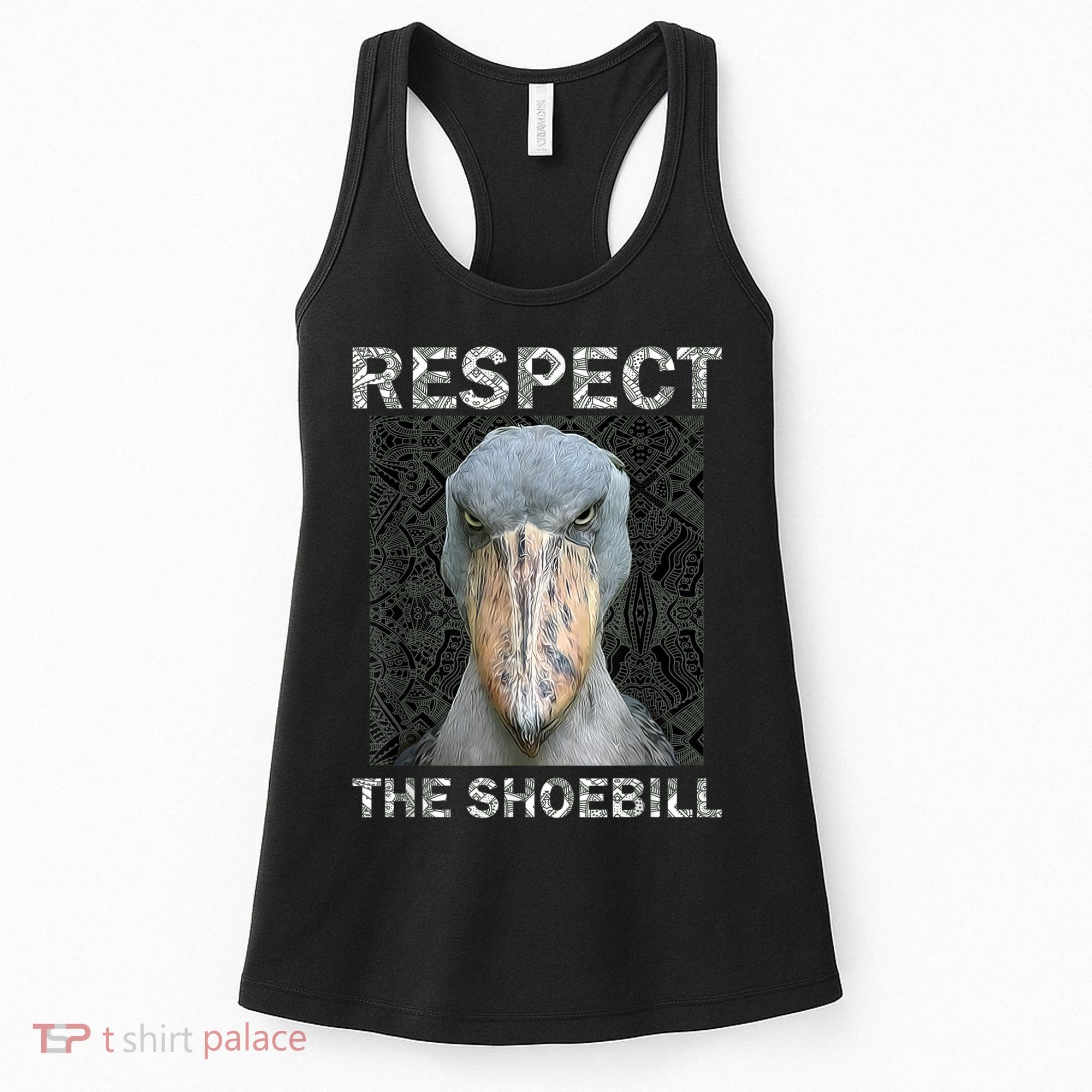 Respect The Shoebill African Bird Aztec Mayan Bird Lover Women's Tank Top