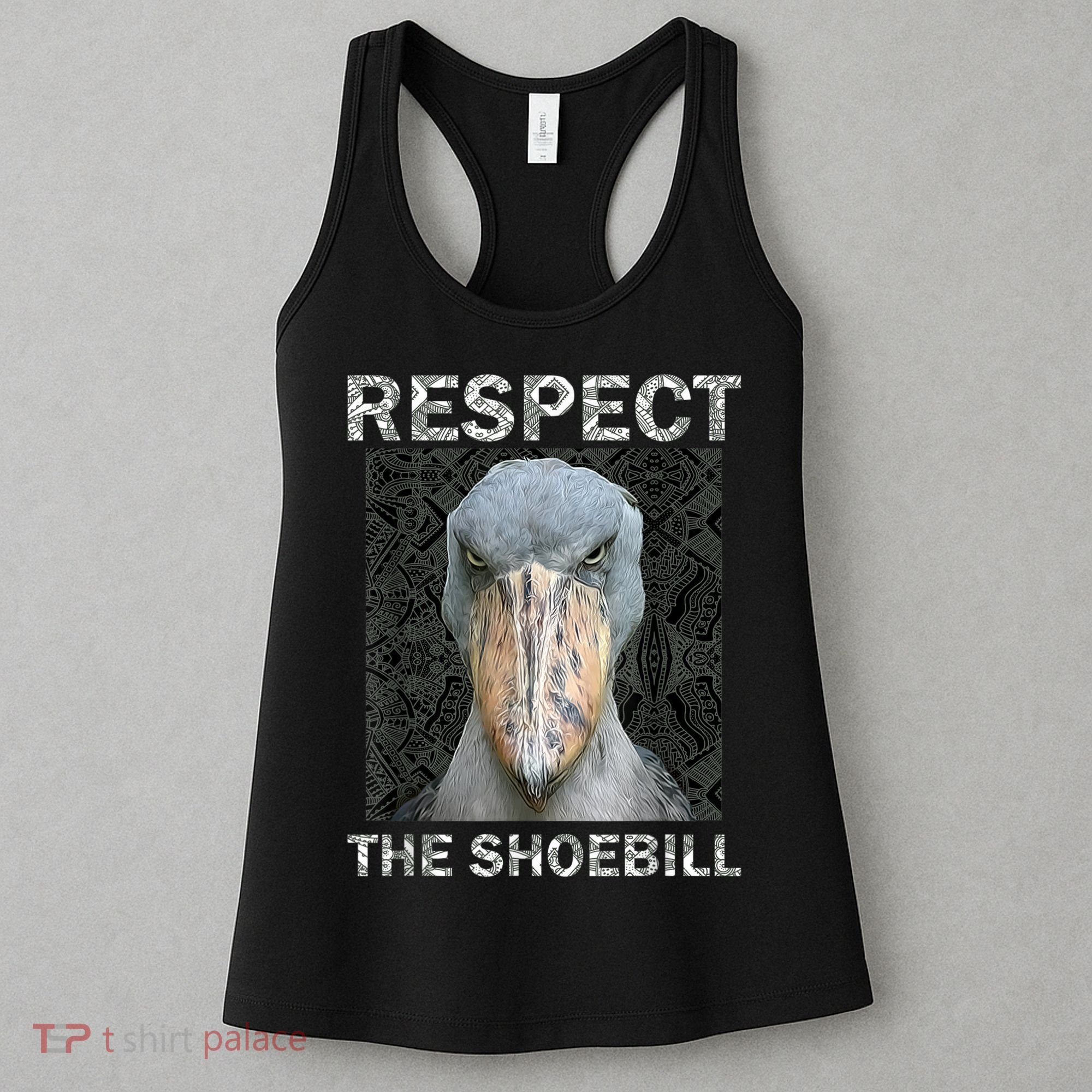 Respect The Shoebill African Bird Aztec Mayan Bird Lover Women's Tank Top
