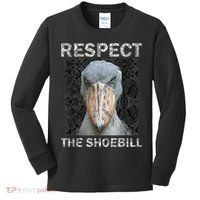 Respect The Shoebill African Bird Aztec Mayan Bird Lover Kids Long Sleeve Shirt thumb 0
