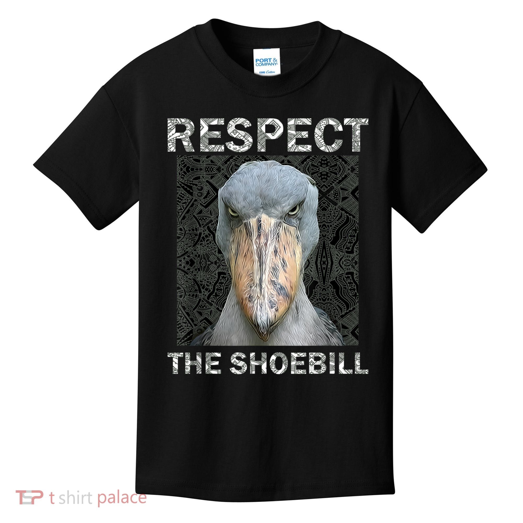Respect The Shoebill African Bird Aztec Mayan Bird Lover Kids T-Shirt