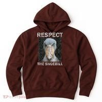 Respect The Shoebill African Bird Aztec Mayan Bird Lover Hoodie thumb 0