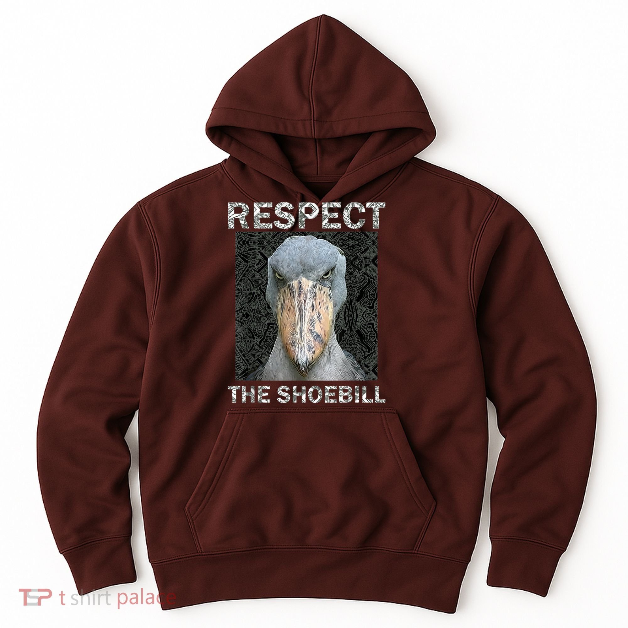 Respect The Shoebill African Bird Aztec Mayan Bird Lover Hoodie