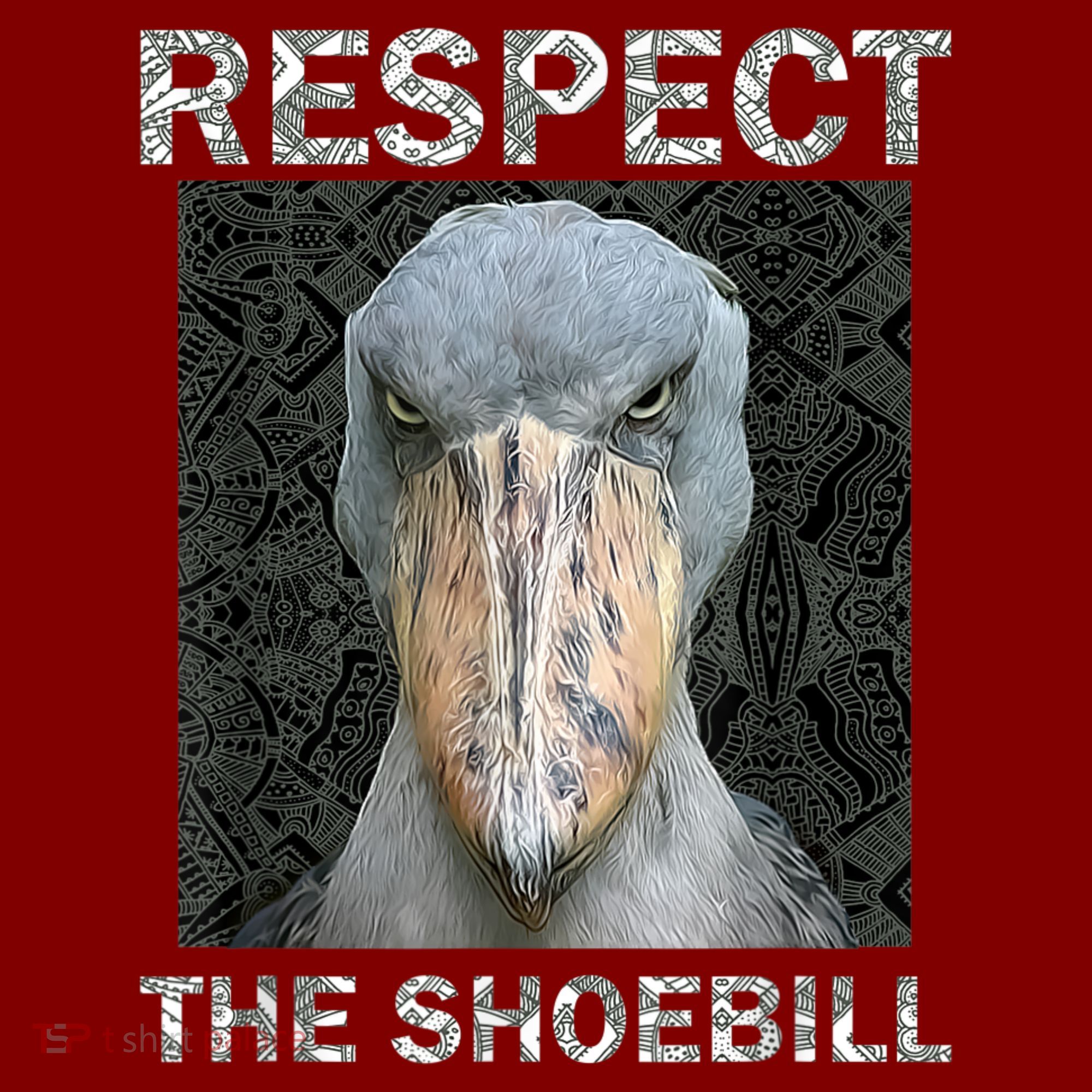 Respect The Shoebill African Bird Aztec Mayan Bird Lover T-Shirt