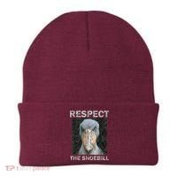 Respect The Shoebill African Bird Aztec Mayan Bird Lover Beanie thumb 0