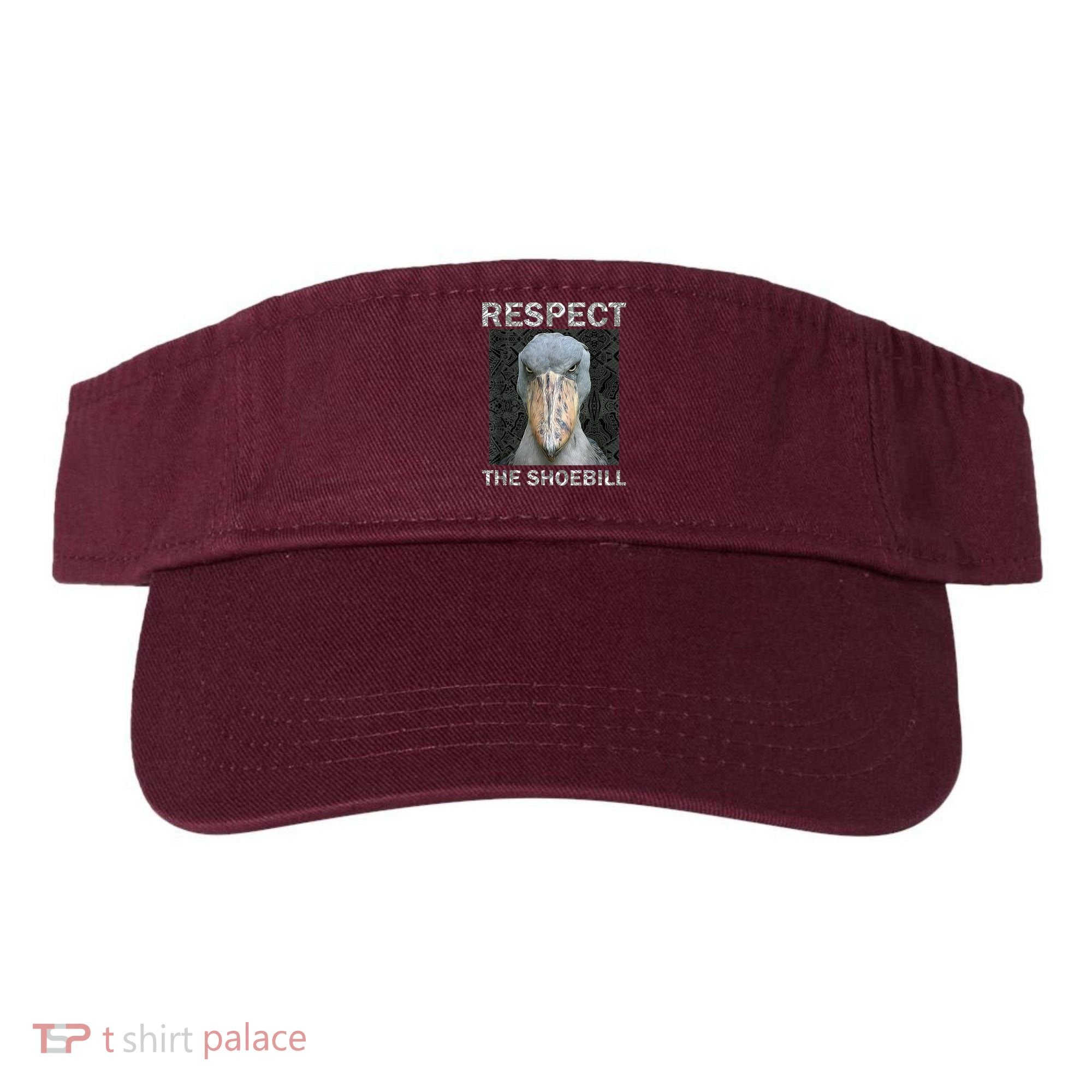 Respect The Shoebill African Bird Aztec Mayan Bird Lover Visor