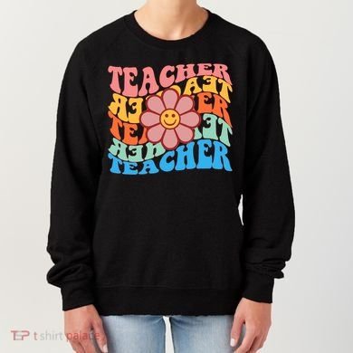 Retro Teacher Sunflower Women's Sweatshirt
