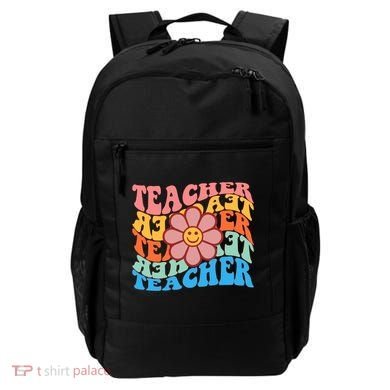 Retro Teacher Sunflower Backpack