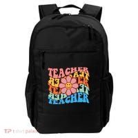Retro Teacher Sunflower Backpack thumb 0