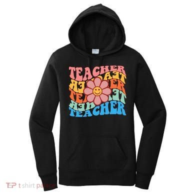 Retro Teacher Sunflower Women's Hoodie