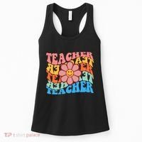 Retro Teacher Sunflower Women's Tank Top thumb 0