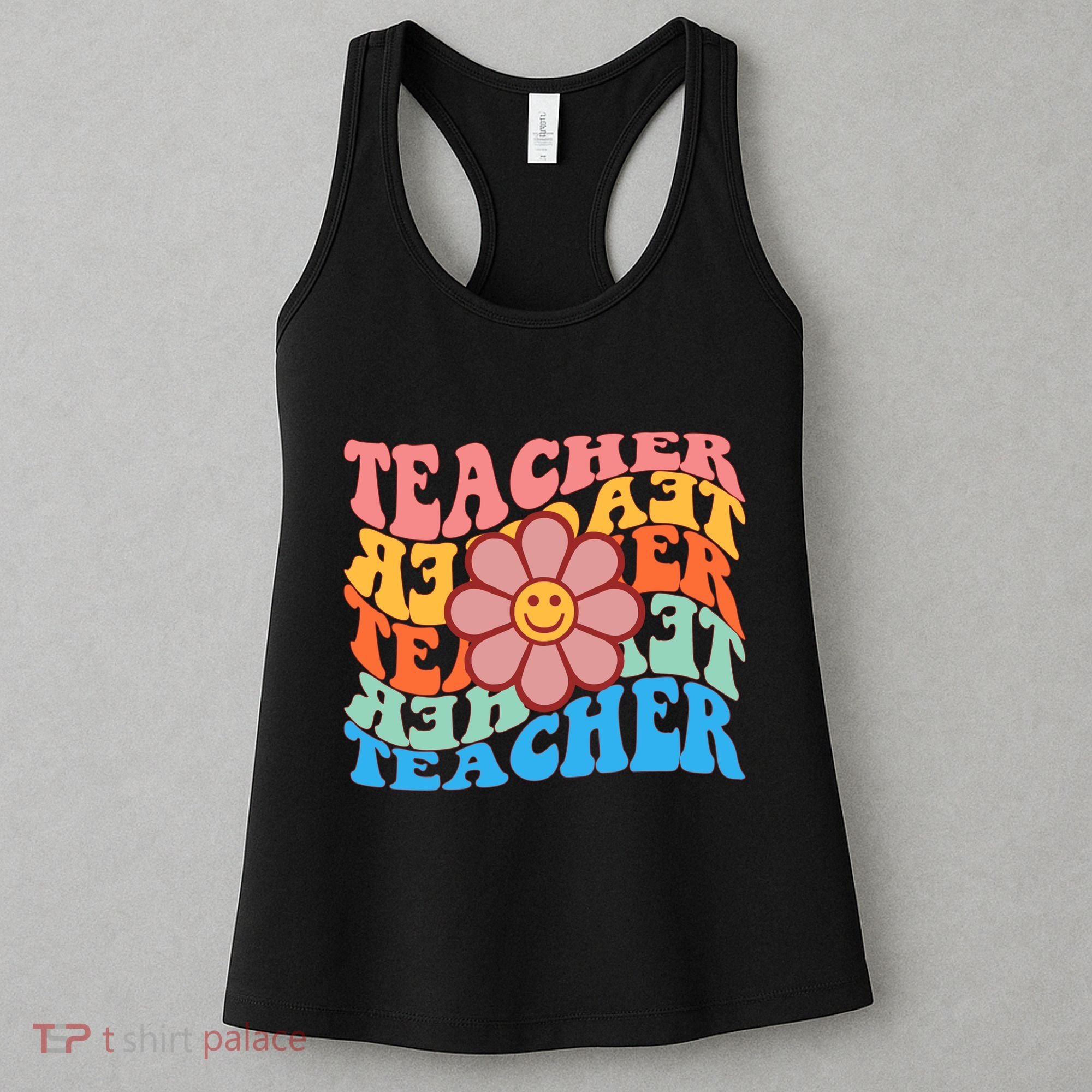 Retro Teacher Sunflower Women's Tank Top