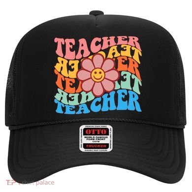 Retro Teacher Sunflower Hat