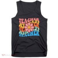 Retro Teacher Sunflower Tank Top thumb 0