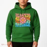 Retro Teacher Sunflower Hoodie thumb 2