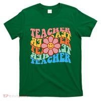 Retro Teacher Sunflower T-Shirt thumb 0
