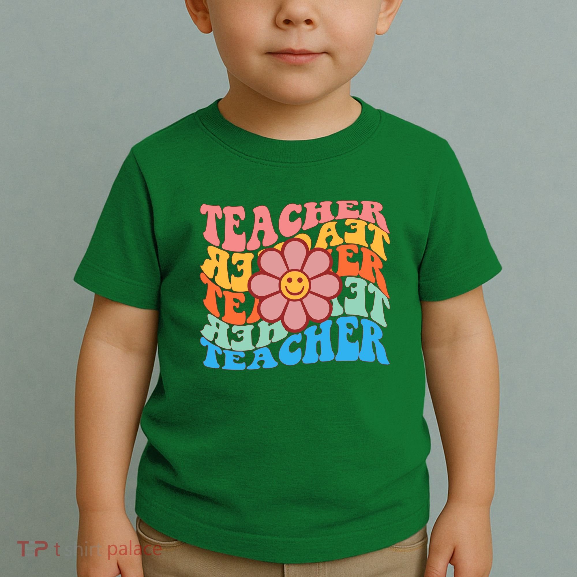 Retro Teacher Sunflower Toddler T-Shirt