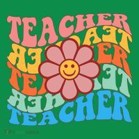 Retro Teacher Sunflower Toddler T-Shirt thumb 4