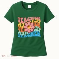 Retro Teacher Sunflower Women's T-Shirt thumb 0