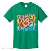 Retro Teacher Sunflower Kids T-Shirt thumb 0