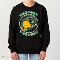 Retro Tacocat Spelled Backward Is Tacocat Funny Cat Women's Sweatshirt thumb 0