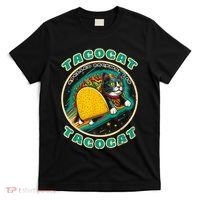 Retro Tacocat Spelled Backward Is Tacocat Funny Cat T-Shirt thumb 0
