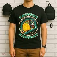 Retro Tacocat Spelled Backward Is Tacocat Funny Cat T-Shirt thumb 6