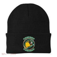 Retro Tacocat Spelled Backward Is Tacocat Funny Cat Beanie thumb 0