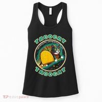 Retro Tacocat Spelled Backward Is Tacocat Funny Cat Women's Tank Top thumb 0