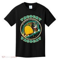 Retro Tacocat Spelled Backward Is Tacocat Funny Cat Kids T-Shirt thumb 0