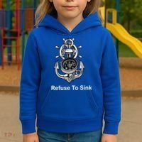Refuse To Sink Anchor Unisex And With Sayings Gift Kids Hoodie thumb 3