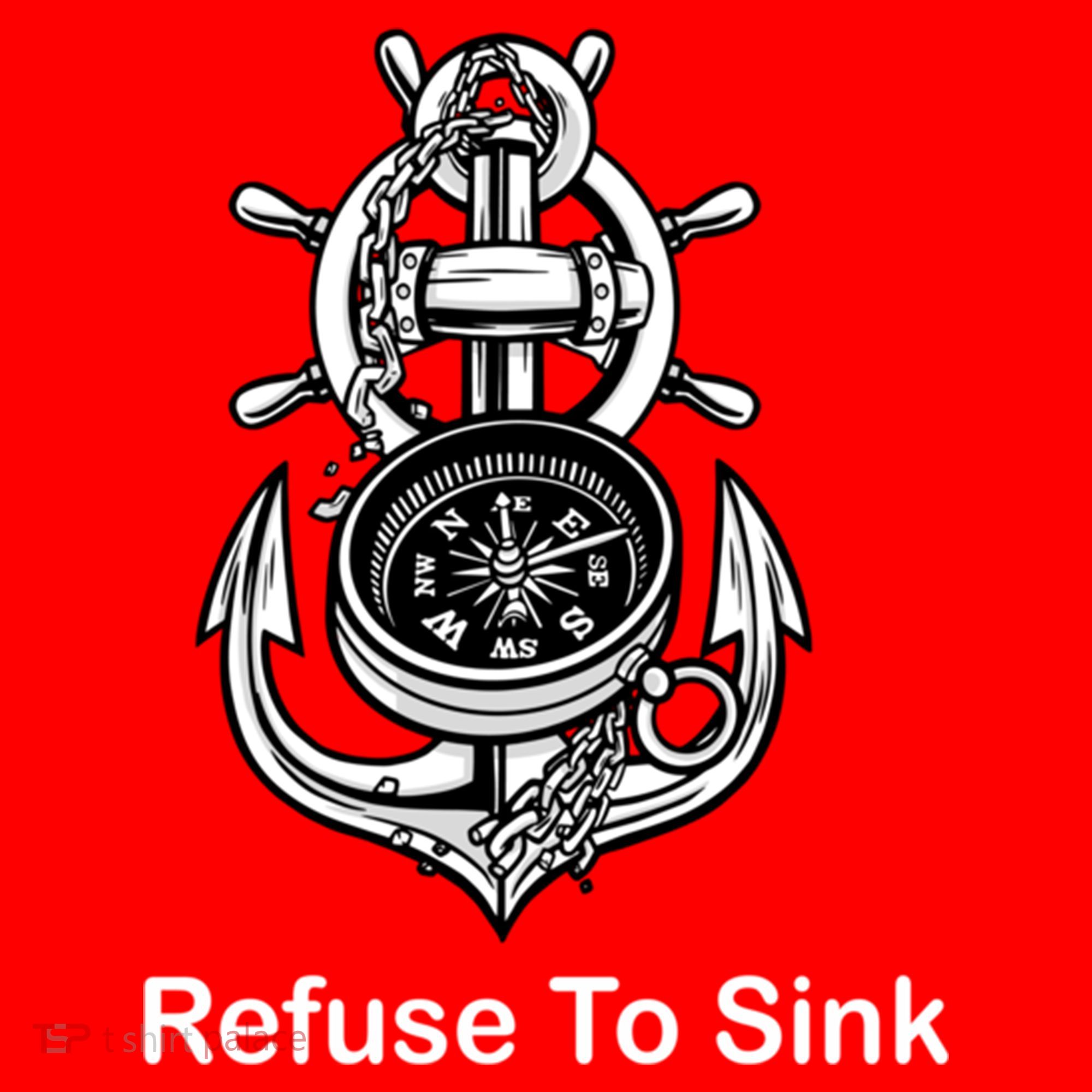Refuse To Sink Anchor Unisex And With Sayings Gift Santa Hat