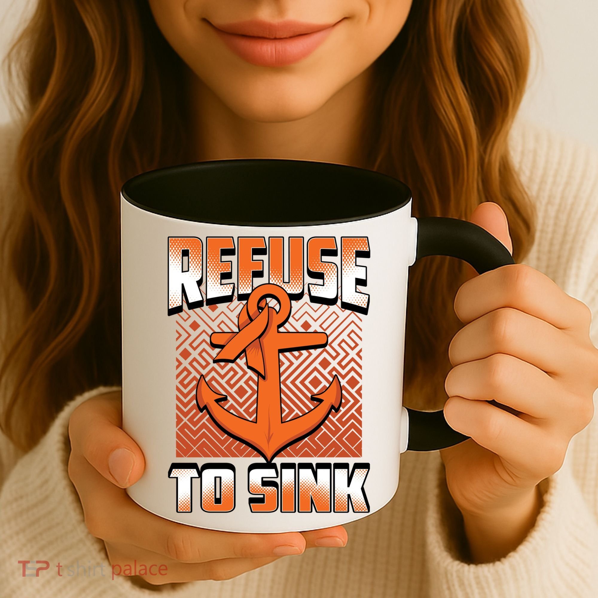Refuse To Sink Leukemia Cancer Awareness Ribbon Funny Gift Coffee Mug