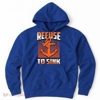 Refuse To Sink Leukemia Cancer Awareness Ribbon Funny Gift Hoodie thumb 0